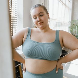 Portrait of Olga Zarichna, a calm and confident wellness guide.